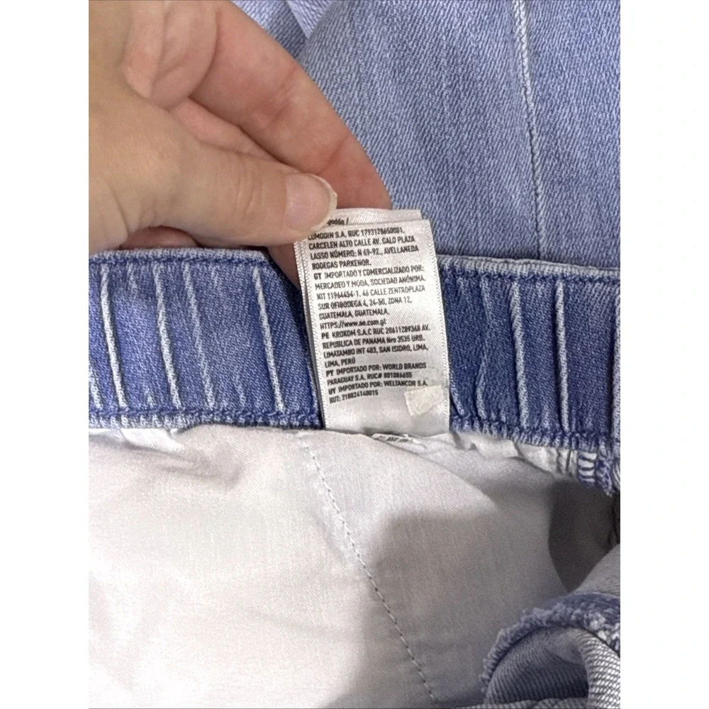 American Eagle‎ Jeans Womens Size Small Wide Leg Drawstring Hippie Boho Stretch